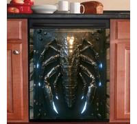 Imanes Adhesivos Insecto Negro Azul Cubierta Magnética para Lavavajillas Iman Adhesivo electrodomésticos Calcomanía Magnética para Lavadora Decoración Imanes Nevera 58.5x65 cm /4pcs