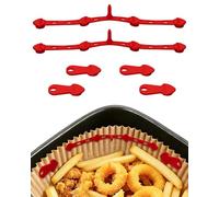 Imanes Air Fryer para Papel 6PCS, Imanes Silicona Hebillas Magnéticas para Papel Freidora, Evitan que el Papel para Hornear cubra los Alimentos, Accesorios para Airfryer para Ninja, Philips, Cosori