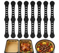 Imanes Air Fryer para Papel 8Pcs, Resistentes al Calor 220°C, Adsorción Magnética Reutilizables, Evitan Arrugas y Desplazamiento del Papel, Para con Todas las Canastas de Hierro, Accesorios Airfryer