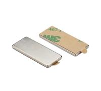 Imanes Autoadhesivos de Neodimio 25x10x1,5 mm (25 Piezas) - Adhesivo 3M 467MP, Imanes Rectangulares Potentes con Revestimiento de Níquel para Manualidades, Taller y Hogar