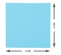 Imanes Cuadrados - Juego de 25 imanes - Escribir, Limpiar y reutilizar (Azul, 5 x 5 cm)