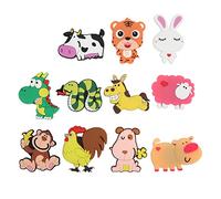 Imanes de Animales de Zoológico, 11 Piezas Pegamento de Resina de PVC 3D Imanes de Refrigerador para Niños Pequeños Juguetes Educativos Magnéticos Firmes, para Niños Que Aprenden Pizarra Blanca