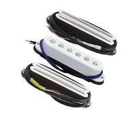 Imanes De Cerámica Pastilla De Doble Riel Caliente Y Pastilla De Bobina Simple Para Piezas De Guitarra SSS Piezas de Guitarra Eléctrica (Color : 02)