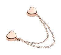 Imanes de clip de botón,Clip magnético para ropa | Alfileres para ropa con cadena en forma de corazón,Clips de cadena para camisa Tops de mujer Hebilla de fijación multifuncional