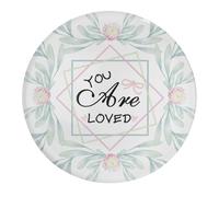 Imanes de cristal para nevera, coronas de temporada, imanes redondos para nevera, decoración de casa, 1 unidad