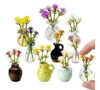 Imanes De Florero para - 10 Piezas Decoración Estética y Linda,Mini Jarrones Magnéticos para Refrigerador - para Hogar Cocina Oficina Escuela Pizarra Taquilla Armario Cumpleaños Estreno de Casa