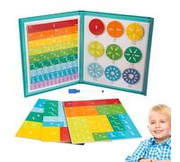 Imanes de Fracciones para Enseñanza,Herramientas Pedagógicas Magnéticas Matemáticas Ciencias Techno - Herramienta de Educación Preescolar para y Niños