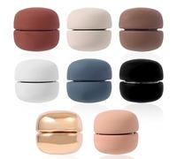 Imanes de hiyab, 8 pares de pines magnéticos fuertes para hiyab, multiusos, sin enganches, coloridos broches sin pines, pequeño cierre magnético para bufanda para mujeres y niñas, hiyabs, bufandas,