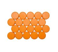 Imanes de Maul de 30 mm y 0,6 kg, redondos, para pizarras blancas, color naranja