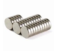 Imanes de Neodimio Cilindros Redondos Super Fuertes Imanes de Tierras Raras Imanes De Nevera 25 Piezas N52 Imanes para Científico, Manualidades, Bricolaje, Hobby, Oficina, Hogar y Cocina 12mm x 3mm