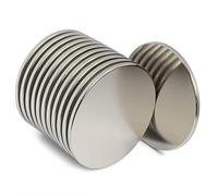 Imanes de neodimio N52 Super fuerte - Pack de 12 potentes imanes de tierras raras - redondo 1,26 "D x 0,06" delgado magnética discos - Craft, ciencia o DIY imanes