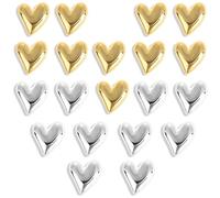 Imanes De Nevera, 20 Piezas Mini Imanes Corazón Magnets, Imanes Decorativos, 3D, Fuerte Poder De Sujeción, para Pizarra Blanca, Cocina, Taquillas, Decoración De Oficina (2 Colores)