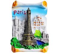 Imanes de nevera 3D para decoración de nevera, diseño de Paris France Tourist Souvenirs