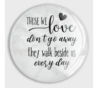 Imanes de nevera con citas con texto en inglés "Those We Love Don't Go Away", imanes de nevera de cristal para pizarra blanca, cocina, calcomanía divertida para decoración del hogar, taquilla de