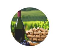 Imanes de nevera con corchos para botella de vino, con estampado de uvas, accesorios de inauguración de la casa, uso diario, cocina, oficina, suministros de regalo