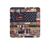 Imanes de nevera con estampado de bandera americana para el hogar, accesorios de cocina, suministros de vacaciones, decoración de nevera, regalo