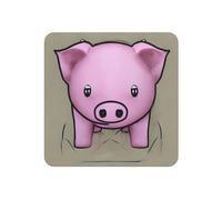 Imanes de nevera con estampado de cerdo en polvo para el hogar, cocina, oficina, accesorios para decoración de vacaciones