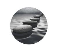 Imanes de nevera con imagen de piedras zen grises, reutilizables, divertidas calcomanías magnéticas, fuertes imanes decorativos pequeños, mini imán de forma redonda para pizarra blanca, cocina