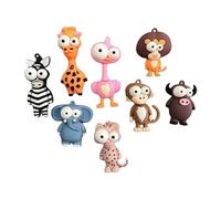 Imanes de nevera de 8 unidades, imanes de silicona 3D de animales, imanes para nevera para niños, para pizarra, preescolar, hogar, aula, nevera, decoración del hogar