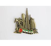 Imanes de nevera decorativos, fabricados con metal, diseños de Venecia, París, Roma, Praga, Ámsterdam, Barcelona, Dubai y Tailandia, ideales como regalo de recuerdo, metal, Brass Dubai