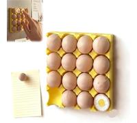 Imanes de nevera para bandeja de huevos, 16 imanes divertidos de huevos para pizarra blanca, bandejas de huevos impresas en 3D, imán de nevera para niños y adultos, novedosos huevos de alimentos, imán