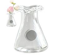 Imanes de nevera para jarrón, decoración de cristal, kit de botella magnética de 2 cm para exhibir, bonito mini jarrón, juego de adornos de cocina con fuerte sujeción, herramienta de soporte para