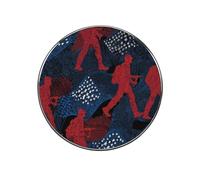 Imanes de nevera resistentes redondos pequeños imanes para el Día de los Veteranos Americanos, imanes decorativos para pizarra blanca, cocina, refrigerador, oficina, decoración del hogar