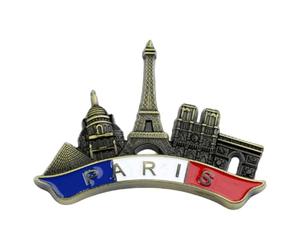 Imanes de nevera retro de París, imán decorativo para nevera, imanes de metal retro para nevera conmemoran los lugares en los que has viajado y tus buenos recuerdos