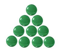 Imanes de Oficina de 30 mm, imanes de planificación del Tablero de notificación, botón magnético para refrigerador, Pizarra, mapas, calendarios (10, Verde)