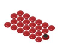 Imanes de Oficina de Planificación Roja Mediana para Refrigerador, Pizarra, Tablero de Anuncios, Archivador - Paquete de 12