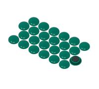 Imanes de Oficina de Planificación Verde Mediano para Refrigerador, Pizarra, Tablero de Anuncios, Archivador - Paquete de 12