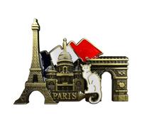 Imanes de París para - Metal 3D Imanes - Decoración Coleccionable para el Hogar Escuela Dormitorio Maleta Aula Sala de Estar Cumple