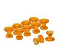 Imanes de Pin de Mapa Magnético de Naranja Tradicional para Refrigerador, Pizarra, Tablero de Anuncios, Archivador - Paquete de 120