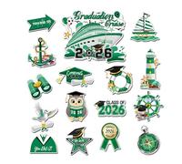 Imanes de Puerta de Crucero - 16 Piezas Divertidas de Decoración para | Pegatinas para Coche de Graduación 2026 e imanes para frigorífico - Ordenadores, s, Escuelas y Clases