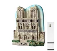 Imanes fuertes para nevera Francia | Imán para nevera, arco de resina, adhesivo magnético para decoración del hogar