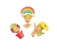 Imanes Groot - Marvel Regalos Divertidos : 3 Imanes niños (7x7 cm) | Muñecos Marvel como Accesorios de Decoración Merchandising Oficial