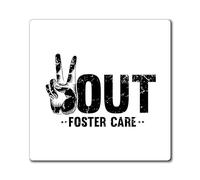 Imanes humorísticos para padres de crianza, sarcasmo, amante de la familia, novedad, orfanato, guardián, juego de palabras, 7,6 x 7,6 cm