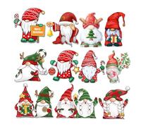 Imanes Magnéticos para Nevera De Navidad, D-IY Juego De Pegatinas Magnéticas para Nevera con Tema Navideño, Lindo Muñeco De Nieve De Papá Noel, Gnomo, Árbol De Navidad, Pegatina Magnética