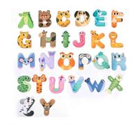 Imanes magnéticos para nevera, imanes de nevera de animales para niños de 1 a 3 años, bonitos imanes educativos del alfabeto ABC, gran regalo de aprendizaje ortográfico para preescolar de 2, 3, 4, 5