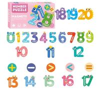 Imanes Matemáticas - 50 Baldosas Digitales De 2 Cm, Bloques De Aprendizaje Educativo, Piezas De Enseñanza Con Código De Color, Conjunto De Aula Sostenible | Adición Resta Multiplicatio