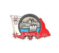 Imanes metálicos 3D para nevera con diseño de ciudad en Londres, París, Nueva York, Berlín, Dubái, Ámsterdam, Roma, Praga, Milán, Barcelona, Venecia (Malta)