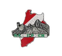 Imanes metálicos 3D para nevera, recuerdo de vacaciones de campo, Londres, París, Nueva York, Berlín, Dubái, Ámsterdam, Roma, Praga, Milán, Barcelona, Venecia (Machu Picchu)