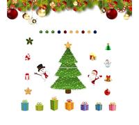 Imanes Navideños Para Nevera,Imanes Navideños Para Coche | Árbol de Navidad magnético de dibujos animados | Etiqueta engomada antideslizante del árbol de pino del reno de Papá Noel del favor de día fe