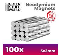 Imanes Neodimio 5x2mm - 100 unidades (N52)