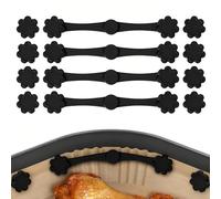 Imanes para Air Fryer Papel de Horno 12 Piezas - Hebillas Magnéticas de Silicona, Accesorios para Freidora de Aire, Resistente al Calor, Sujeta Pergamino Descartable, Antideslizante para Airfryer