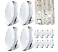 Imanes para Cortina de Ducha, 12 Unidades, 1, 6 Pulgadas, Color Blanco, Pesos para Cortinas, Resistentes al Viento, Impermeables, Reutilizables, sin Costuras, para Mantel, imanes de Ducha