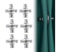 Imanes para Cortinas Alzapaños de - Conjunto de 6 Abrazaderas Decorativas para Cortinas con Ganchos Dorados - Decoración Elegante para Hogar y Oficina, alzapaños magnéticos,alzapaños cortinas