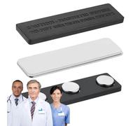 Imanes Para Etiquetas De Nombre - Clip De Insignia Reutilizable Pesado, Seguro Profesional ID Titular | Accesorio Uniforme De Trabajo Con Hebilla Magnética Robusta, Accesorio De Caja De Herramientas