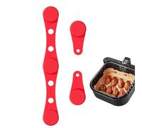 Imanes para freidora de aire para pergamino, dispositivo de freidora de aire de cocina resistente a altas temperaturas, hebilla magnética de silicona para evitar que el papel se queme | para cocinar