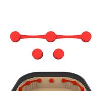 Imanes para freidora de aire, silicona, 11,8 x 1,5 x 0,9 cm, clips de papel de pergamino con sujeción a alta temperatura, cocción segura, agarre antideslizante, herramienta de cocina con hebilla